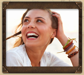 woman with bracelets